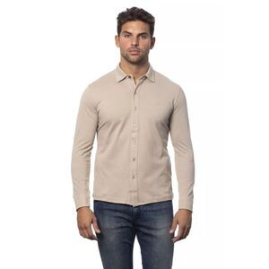 Verri Beige Cotton Men Men's Shirt